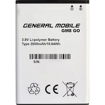 General Mobile Gm8 Go İle Uyumlu A+ Kalite Pil Batarya