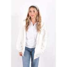 Busem W0008672 Kadın Sweatshirt W0008672-R0462 Ekru