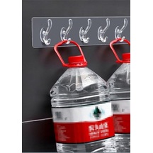 Tayem Plastik Yapışkanlı Şeffaf Duvar Askısı 2 Adet Plastik Çok Renkli Diğer