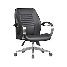 Arena Deri Ofis Koltuğu Çalışma Koltuğu Siyah