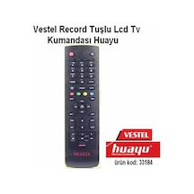 Vestel Uyumlu Record Tuşlu Lcd Tv Kumandası