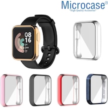 Microcase Xiaomi Mi Watch Lite Önü Kapalı Tasarım Silikon Kılıf