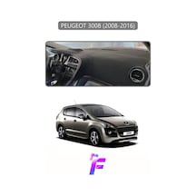 Peugeot 3008 2008-2016 Uyumlu Torpido Örtüsü Yansıma Önleyici Tam Koruma Kolay Montaj J8 Torpido Halısı
