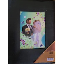 Fotoğraf Resim Albümü 10x15 Cm 200'lük Deri Siyah