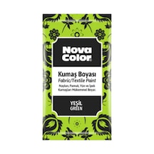 Nova Color Toz Kumaş Boyası Yeşil - 4 Adet Ve 1 Adet Sabitleyici Diğer