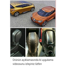 Clio Otomatik Vites Topuzu Kılıfı ,Hakiki Deri El Yapımı