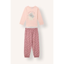 Defacto Koala Baskılı 2li Pijama Takımı Kız Bebek I8732a526wnpn212 Pembe-pn212