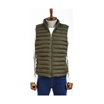 Çift Taraflı Kapitone Şişme Dik Yaka Yeşil Erkek Kışlık Yelek 001