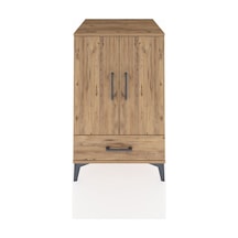 Kronos Komodin 3 Raflı Tek Çekmeceli 2 Kapaklı 60x59x96 Çam-çam Çam