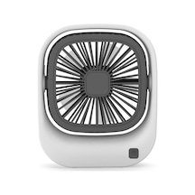 Masa Fanı Mini Taşınabilir Usb Şarj Fanı Salınımlı 90 Eğimli Fan