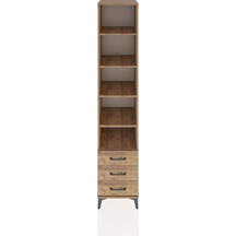 Hyperion Dolap 5 Raflı 3 Çekmeceli 44x44x221 Çam-çam Çam