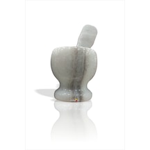 Kaliteli Gerçek Beyaz Mermer Sarımsak Çekirdek Ezici Havan Tokmak