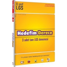 Tonguç LGS 8. Sınıf Hedefim Derece Denemeleri