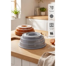 Emsan Storm Döküm Kek Kalıbı Gri 23 Cm