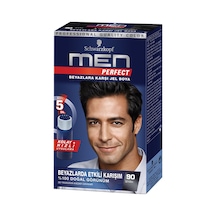 2 Adet Men Perfect 90 Siyah Erkek Saç Boyası 80 Ml