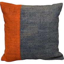 Zehra Abla Halı Yeni El Dokuma Patchwork Kırkyama Dekoratif Kilim Kırlent Yastık Kılıfı 6454 Çok Renkli
