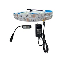 Bluetooth Kontrol Rgb Şerit Led Set 5050 Ledli 3çipli 5metre Ip20