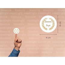 Zemzem Suyu Etiketi Hediye Sticker Kabe Mekke Medine Yuvarlak Mat Çıkartma 4 Cm Hardal Sarı Zemzem Suyu Etiketi Yaprak Desenli Çok Renkli