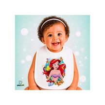Ariel Keten Bebek Mama Önlüğü Yumuşak - Emici - Yıkanabilir - Özel Tasarım P004 Çok Renkli