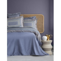 King Size Regina İndigo Elegance Saten Nevresim Takımı