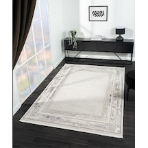 Çam Halı Crown Fl003a Krem Gri Modern Desen Salon Halısı