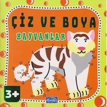 Çiz ve Boya - Hayvanlar- Parıltı Yayınları