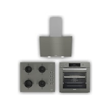Arçelik AFC 361 G - OCD T 601 EG - 14 YEG Gri Ankastre Set