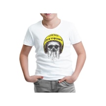 Lord Tshirt Kurukafa - Helmet Beyaz Çocuk Tshirt