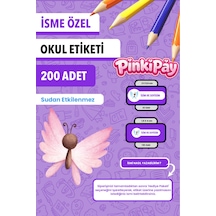 İsim Yazılabilir Sevimli Kelebekler Temalı Okul Etiketi Kalem & Defter İçin 200 Adet Çoklu İsim Yazılabilir Sevimli Kelebekler Temalı Okul Etiketi Kalem & Defter İçin 200 Adet Çoklu