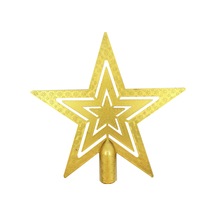 Yılbaşı Ağaç Tepesi Gold Yıldız 18 Cm