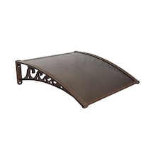 Yapısan Plastik Ayak 6Mm Levhalı Pratik Sundurma 100X100 Cm Kahve