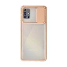 Samsung Galaxy A71 Kılıf Palm Buzlu Kamera Sürgülü Silikon Darbeye Dayanıklı Tam Uyumlu
