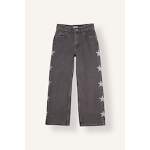Defacto Straight Fit Düz Kesim Jean Pantolon Kız Çocuk I5794a826wnnm36 Antrasit-nm36