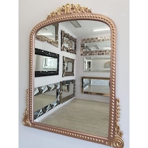 Ayna Denizi Lady Copper Gold Model Rose Gold Altın Renk Dekoratif Ayna Altın