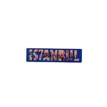 İstanbul Temalı Ahşap Magnet Mavi