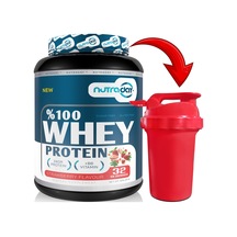 Whey Protein 976 Gr Çilek Aromalı Protein Tozu 24 Gram Protein 32 Servis Shaker Hediyeli