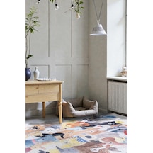 Renkli Köpek Desenli Kilim Pet Dostu Dekoratif Tasarım Çocuk & Oyun Odası Çok Renkli Çok Renkli