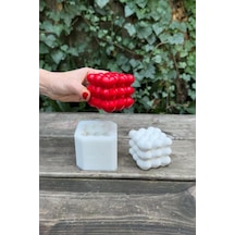Bubble Kalp Silikon Mum Kalıbı