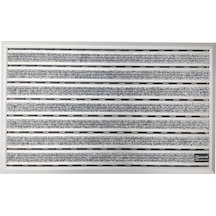 Arfen Halı Üst Yüzeyli Alüminyum Ince Seri Gri Paspas 50 X 80 Cm