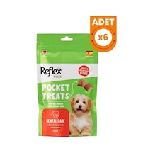 Reflex Plus Pocket Treats Ağız Ve Diş Sağlığı İçin Köpek Ödül Maması 70 Gr 6 Adet