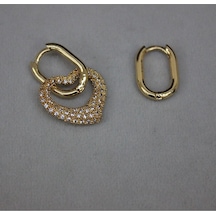 Kalpli Gold Renk Küpe Gold - 77178742 Gold