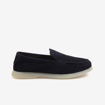 Rouge Kadın Loafer 0172 Mavi Süet