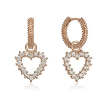 Himarry Gümüş Halka Kalp Küpe Himarry Gümüş Halka Kalp Küpe