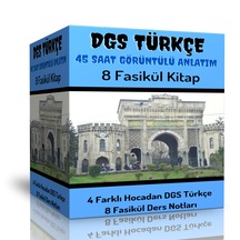 Dgs Türkçe Görüntülü Eğitim Seti 45 Saat Anlatım Ve 8 Fasikül Ki