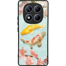 Xiaomi Redmi Note 14 Pro 5g Koi Balığı Tasarımlı Glossy Telefon Kılıfı Çok Renkli