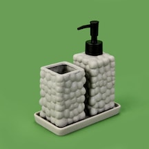 Bath 2'li Stantlı Banyo Aksesuar Seti - Gri Çok renkli
