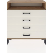 Arges Şifonyer Tek Raflı 4 Çekmeceli 88x30x96 Çam-aytaşı Çam