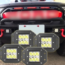 Off Road Led Çalışma Ve Tampon Sis Lambası 4 Adet 12-24v Traktör
