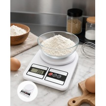 10 Kg Kapasiteli Lcd Ekranlı Dijital Mutfak Tartısı Uczzzhassastarti-8 Çok Renkli