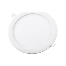 Yuvarlak Led Panel 18w Beyaz Kasa Günışığı 3000k